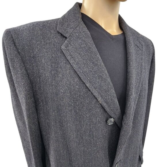 Vintage Croydmoor Cheviot Wool Mens Overcoat 3XL - Picture 1 of 10